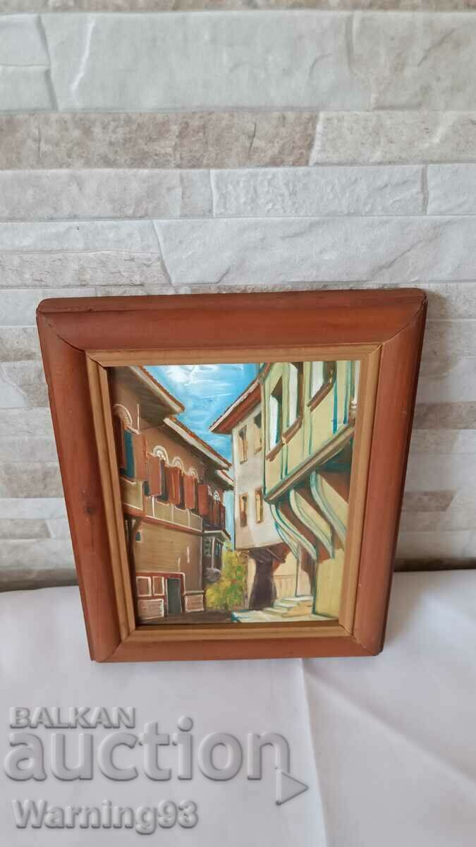 Painting "Old Plovdiv" - 24/19.5cm with price 55.00 BGN | € 28.12 Painting "Old Plovdiv" - 24/19.5cm with price 55.00 BGN | € 28.12
