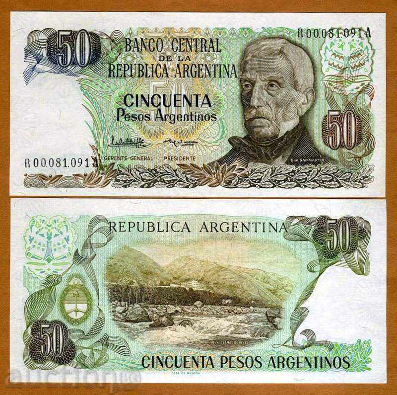 ZORBA AUCTIONS ARJENTINA 50 PES 1983 1985 UNC