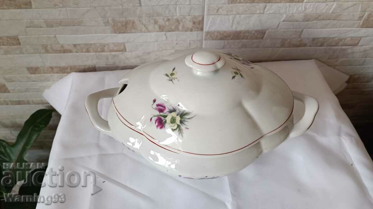 Brand new porcelain soup bowl - Kitka Factory - Novi Pazar - №1 with price € 20.00 | 39.12 BGN Brand new porcelain soup bowl - Kitka Factory - Novi Pazar - №1 with price € 20.00 | 39.12 BGN