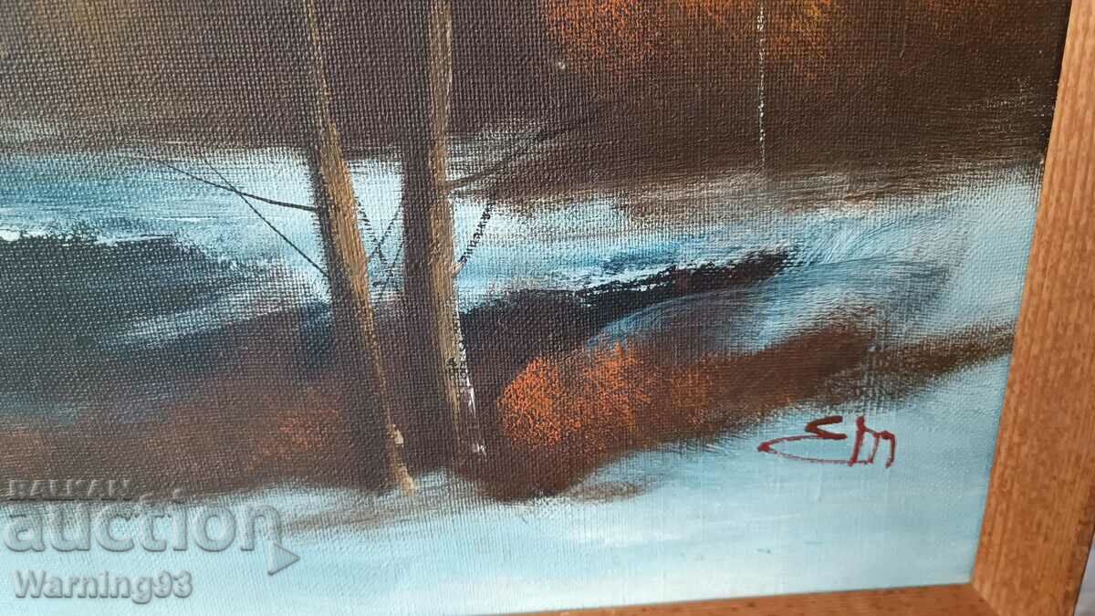 Paintings "Landscapes" two pieces (92/33cm and 82/33cm) - set - 5 Paintings "Landscapes" two pieces (92/33cm and 82/33cm) - set - 5