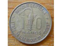 10 francs 1964 - West Africa