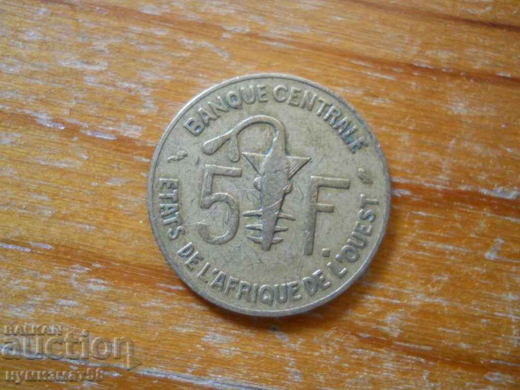 5 Francs 1970 - West Africa