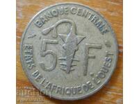 5 Franci 1970 - Africa de Vest