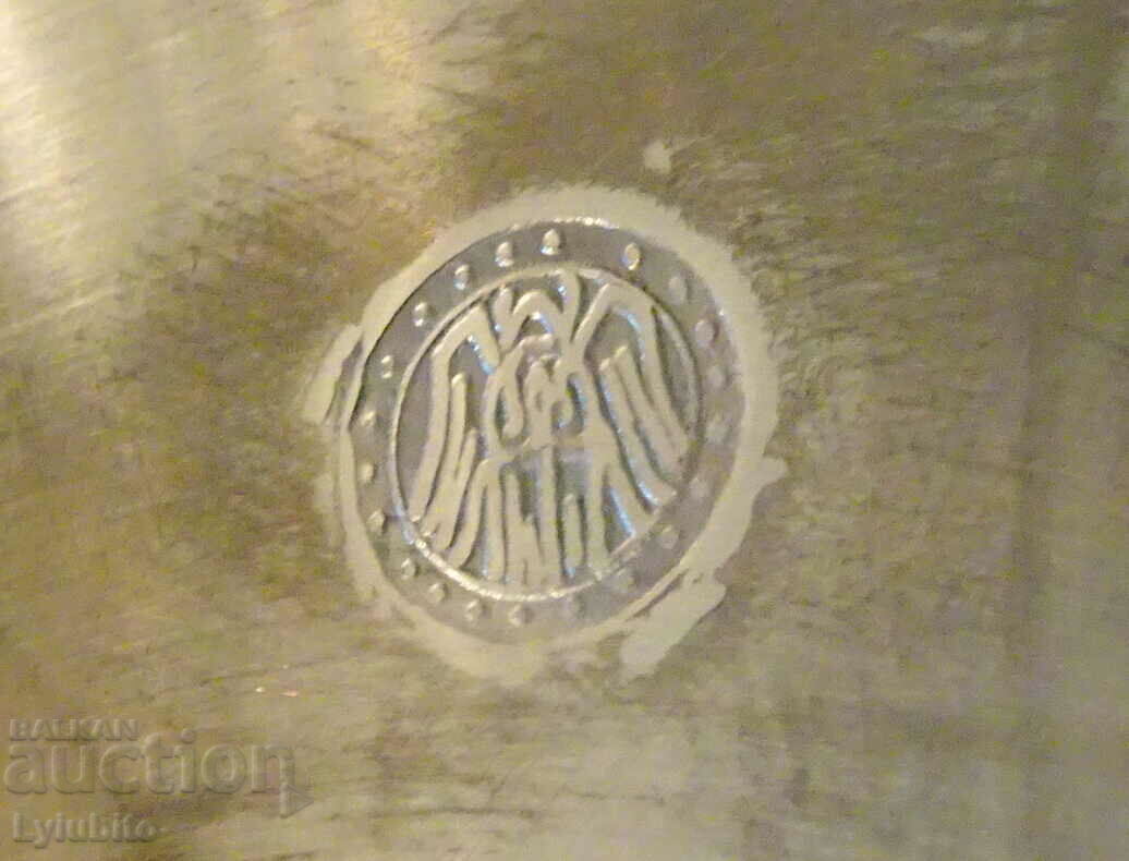 A tin panel with a steam locomotive. - 5 A tin panel with a steam locomotive. - 5