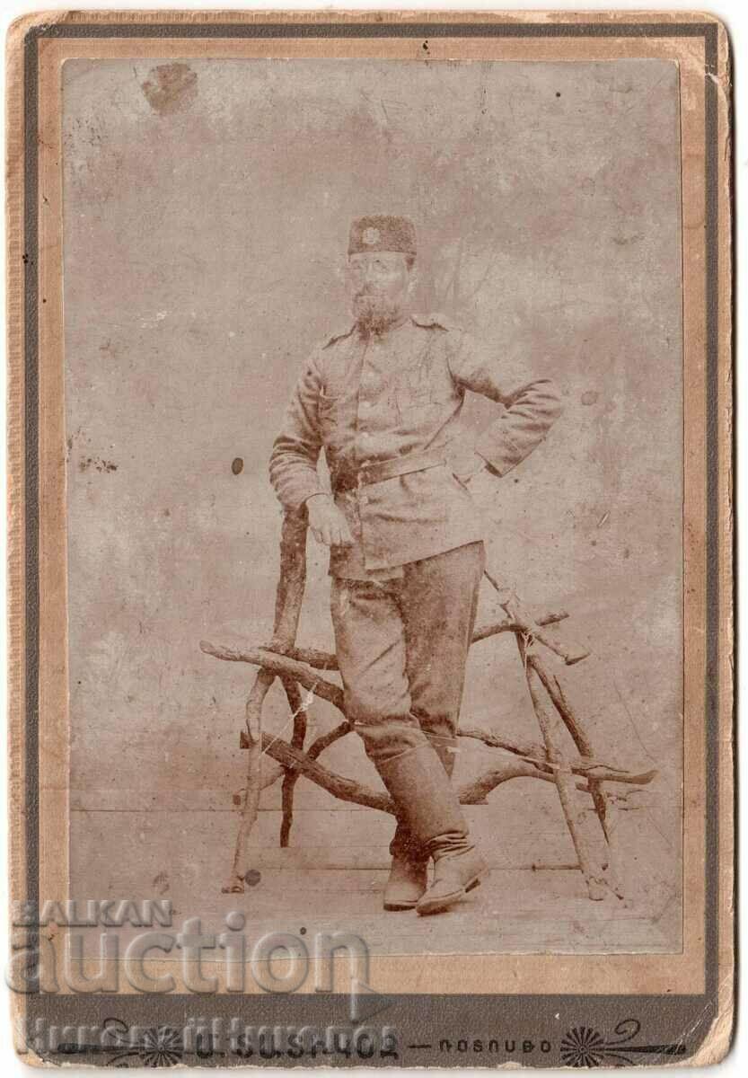 CARTON FOTO VECHI FOTO MILITAR ARMENIAN M. DADIGOZ D052