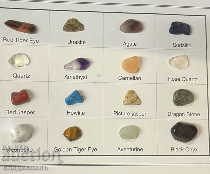 a small collection of semi-precious stones