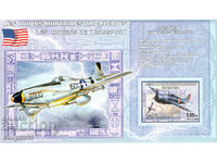 2006. D.R. Congo. USA military aircraft. Block. Illegal stamps!