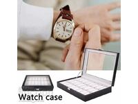 luxury box for storage and presentation of 24 watches