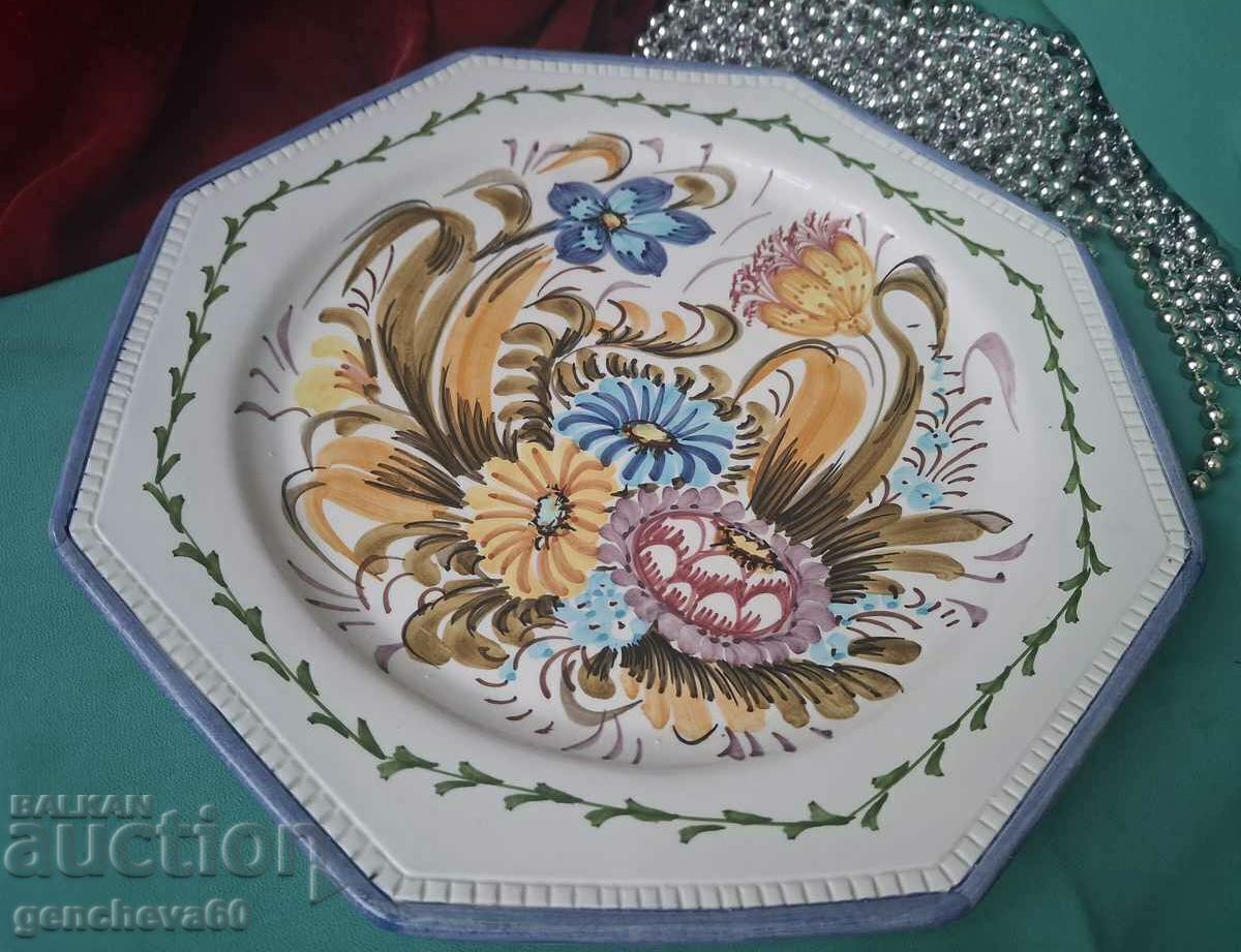 Livrarea Plato mare de portelan cu motive florale/decor Livrarea Plato mare de portelan cu motive florale/decor