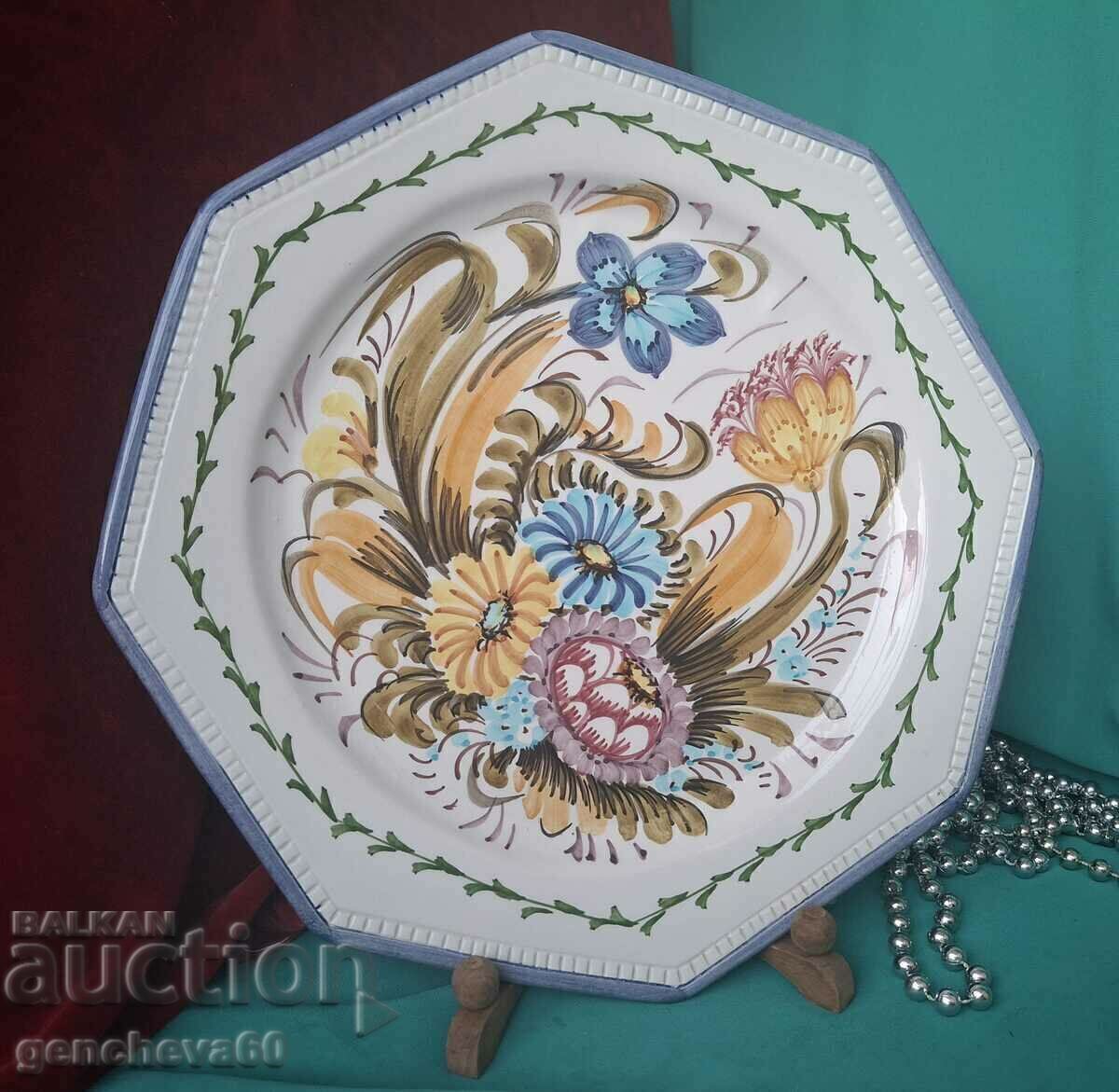 Plato mare de portelan cu motive florale/decor - 6 Plato mare de portelan cu motive florale/decor - 6