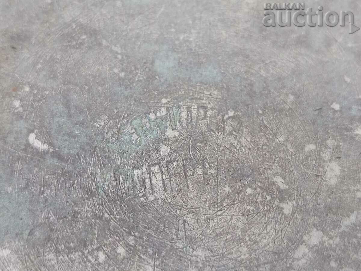 Auction very old copper COPPER plate tasche Auction very old copper COPPER plate tasche