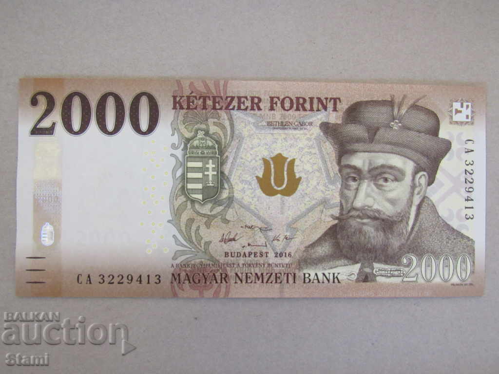 Hungary-2000 HUF, UNC, 2016, see price