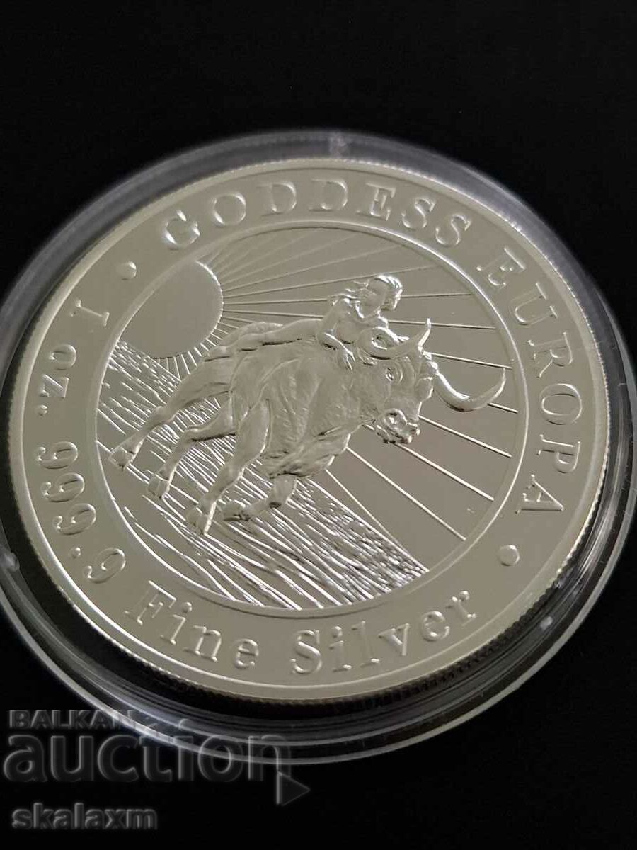 1oz.Сребро Богинята Европа