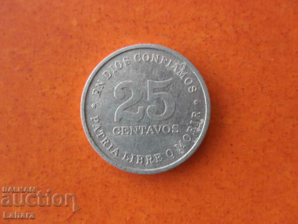 25 centavos 1987 Nicaragua with price 2.60 BGN | € 1.33