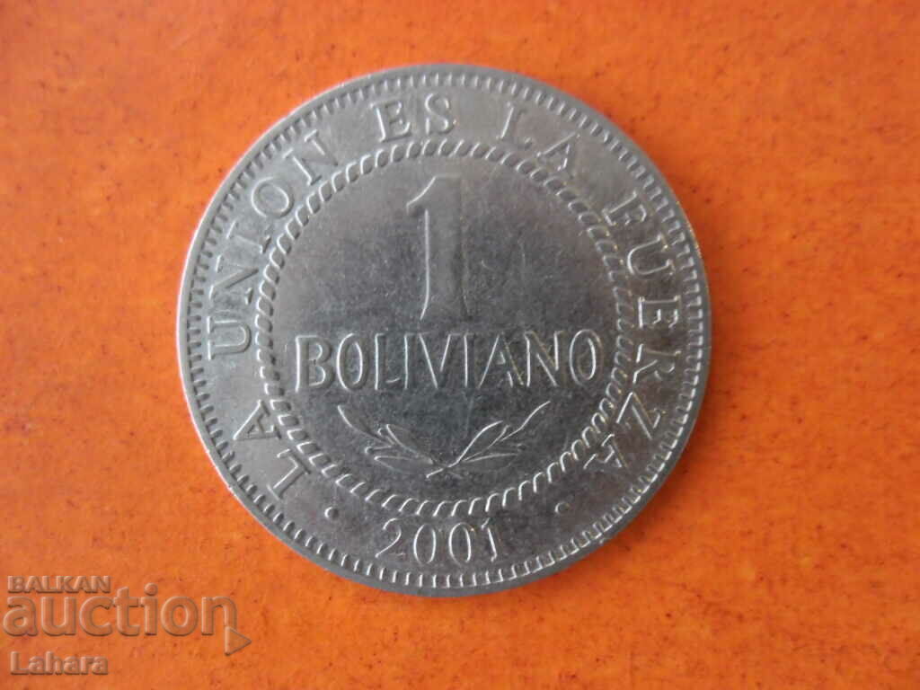 1 boliviano 2001 Bolivia