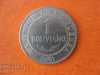 1 boliviano 2001 Bolivia