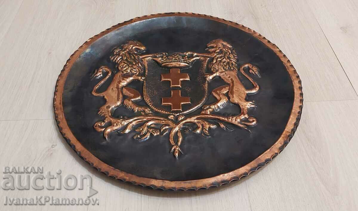 Copper panel 37cm for collectors with price 35.00 BGN | € 17.90 Copper panel 37cm for collectors with price 35.00 BGN | € 17.90