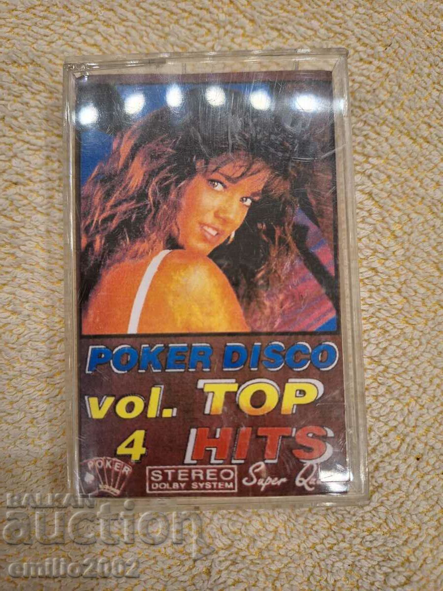 Power disco Top hits 4 casete audio