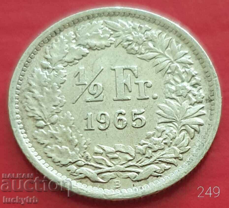 1/2 franc 1965 - Switzerland - Silver