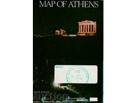 Greece - tourist map of ATHENS