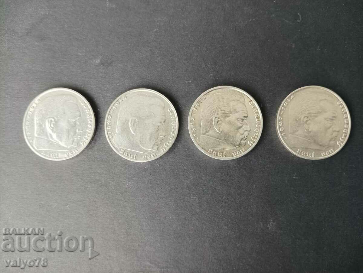 German silver coins