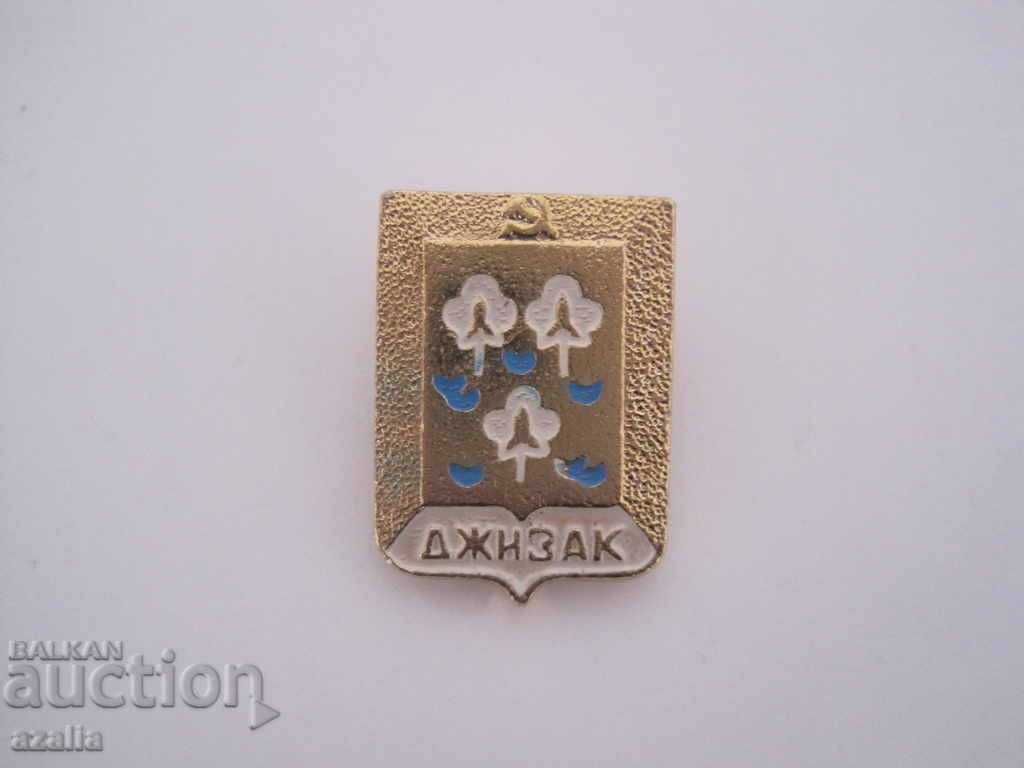 Badge Jizzak Uzbekistan coat of arms cities Badge Jizzak Uzbekistan coat of arms cities