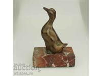 Old Rare Figure Sculpture Antique - Duck