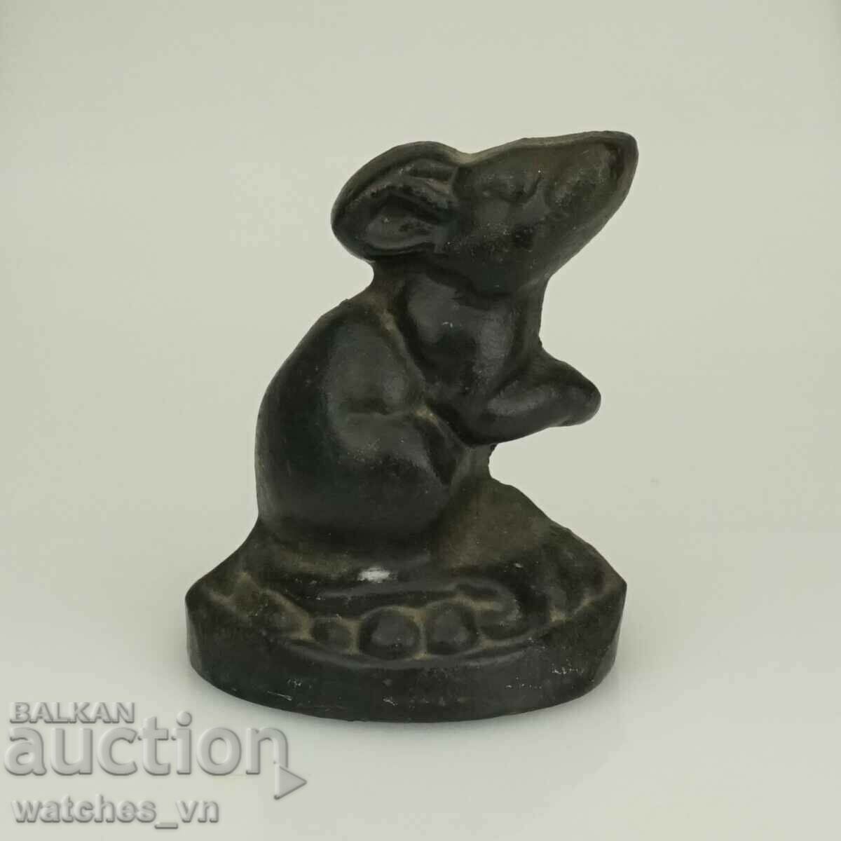 Old Rare Figure Sculpture Antique - Michelet Door Stopper