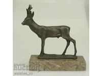 Old Rare Figure Sculpture Antique - Deer