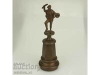 Old Rare Figure Bronze Sculpture Antique