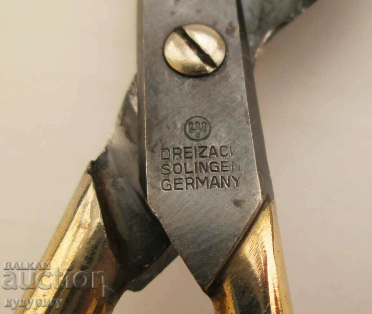 Licitație Foarfece vechi Solingen Solingen Dreizack interesante cu aurire Licitație Foarfece vechi Solingen Solingen Dreizack interesante cu aurire