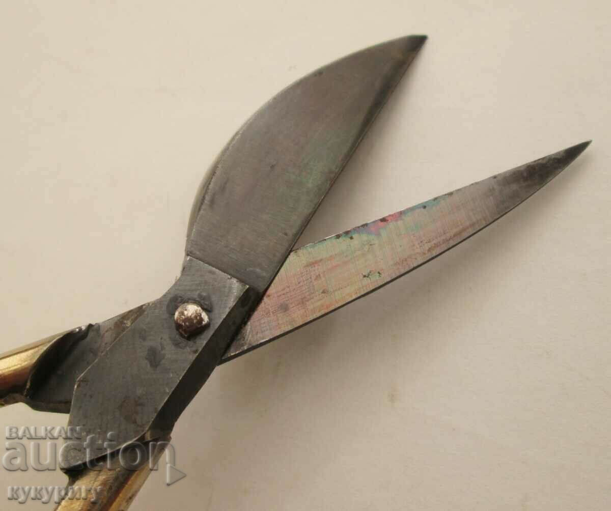 Foarfece vechi Solingen Solingen Dreizack interesante cu aurire - 5 Foarfece vechi Solingen Solingen Dreizack interesante cu aurire - 5