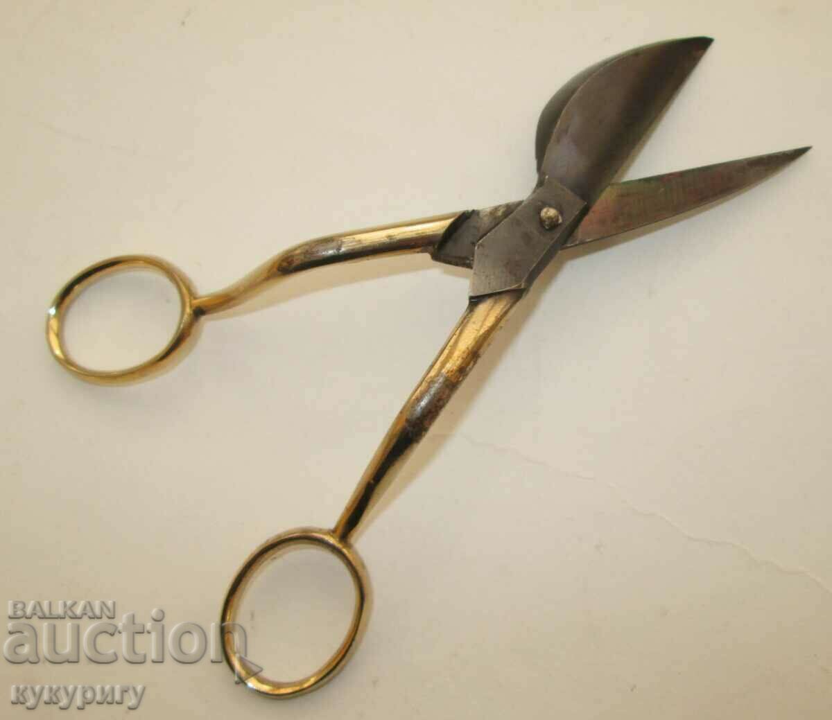 Foarfece vechi Solingen Solingen Dreizack interesante cu aurire - 6 Foarfece vechi Solingen Solingen Dreizack interesante cu aurire - 6