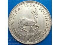 5 Shillings 1958 South Africa Elizabeth II 28.27g Silver