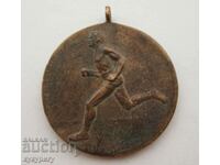 Old sports medal 1st place B.A.S. 1939 Kingdom of Bulgaria