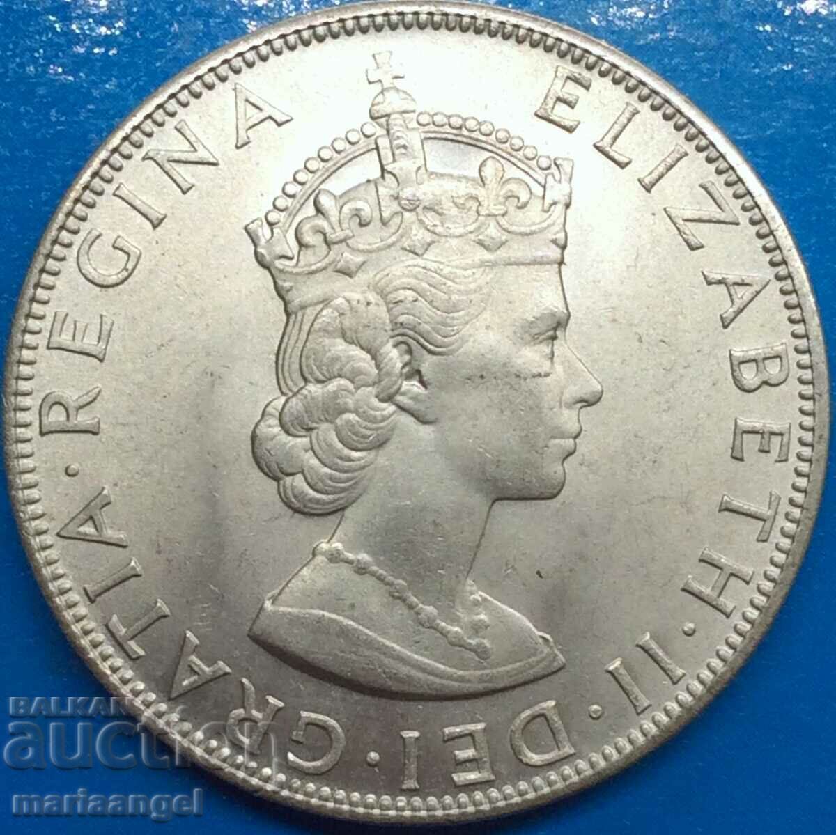 1 στέμμα 1964 Bermuda Elizabeth II UNC 22,53 g ασήμι