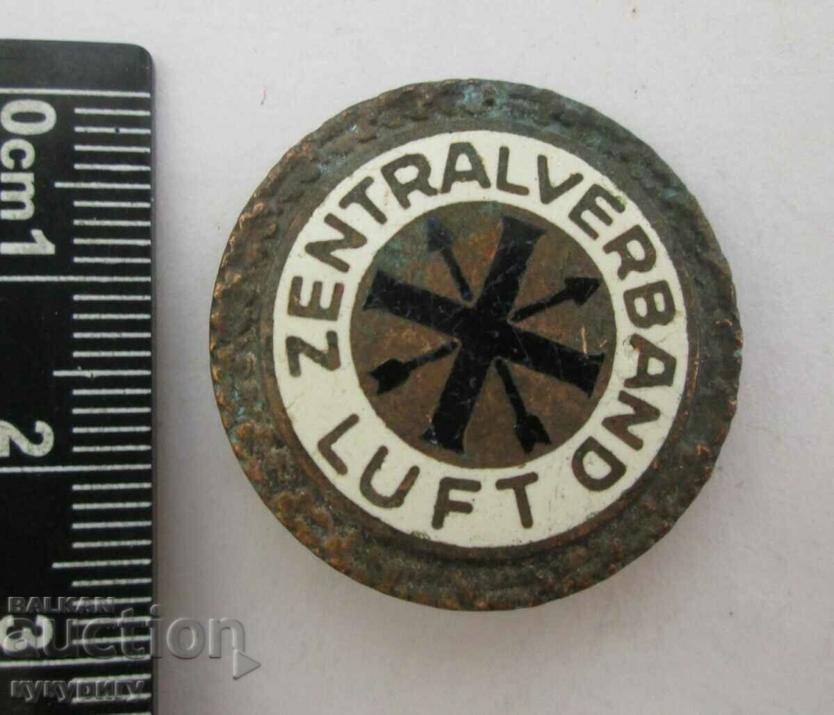 Auction  Old German sign aviation badge enamel