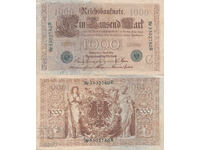 tino37 - GERMANIA - 1000 MARCI /ȘTAMPILĂ VERDE/ - 1910 - VF