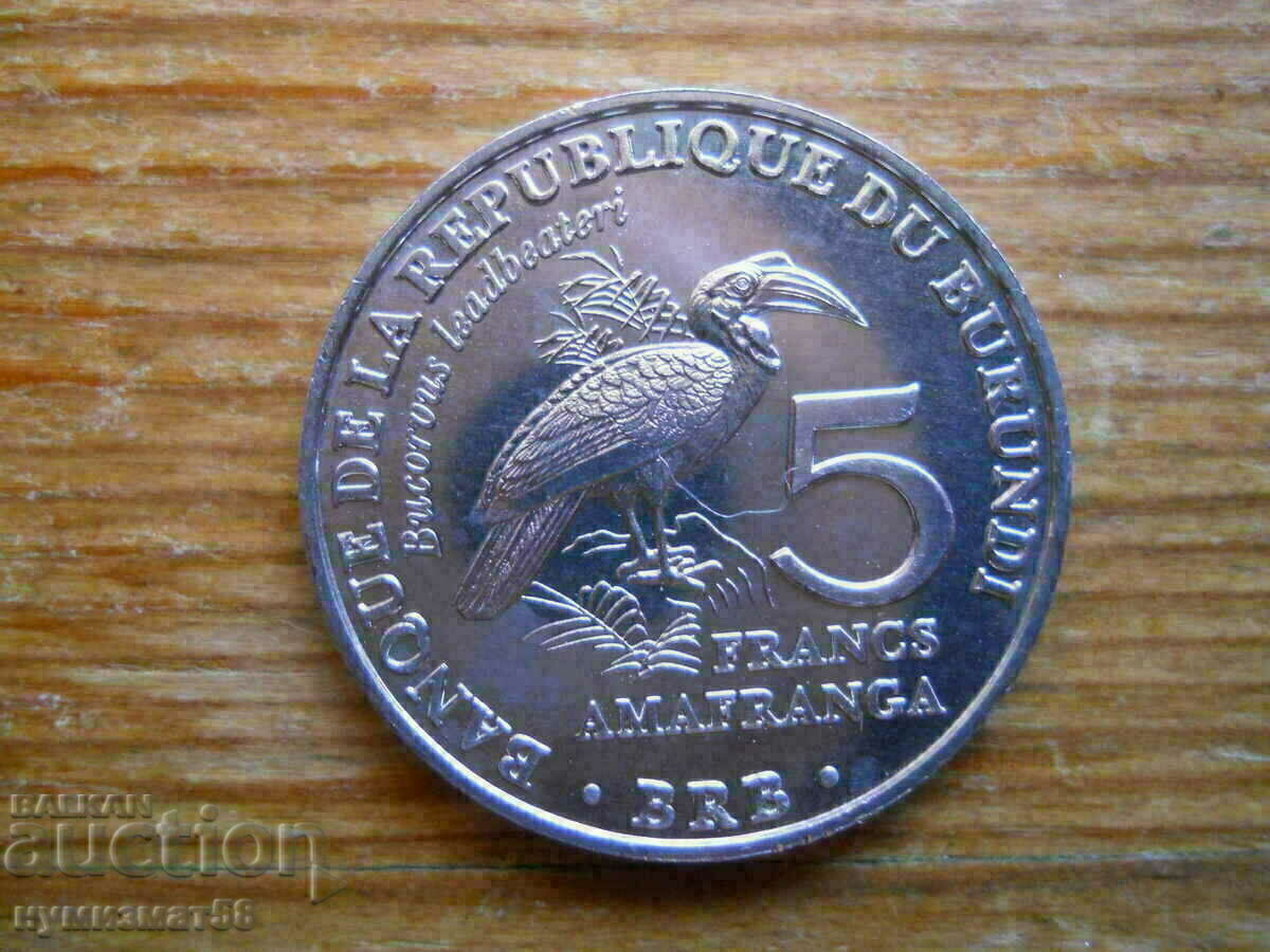 5 franci 2014 - Burundi