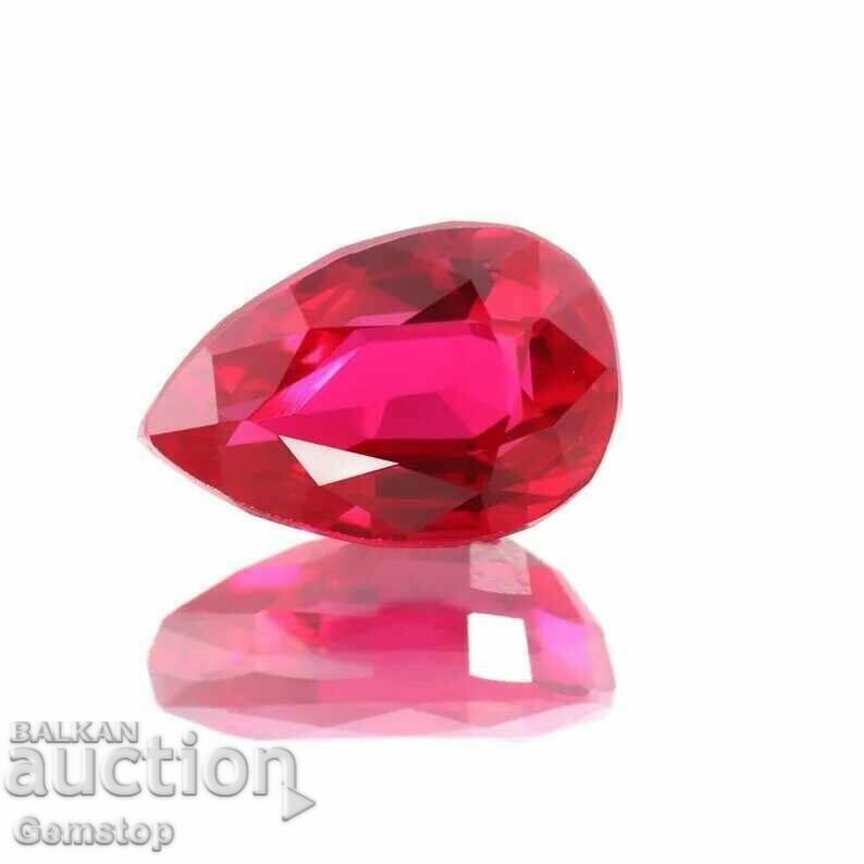 BZC! 0,85 ct pere rubin natural certificat.GDL de 1 st!