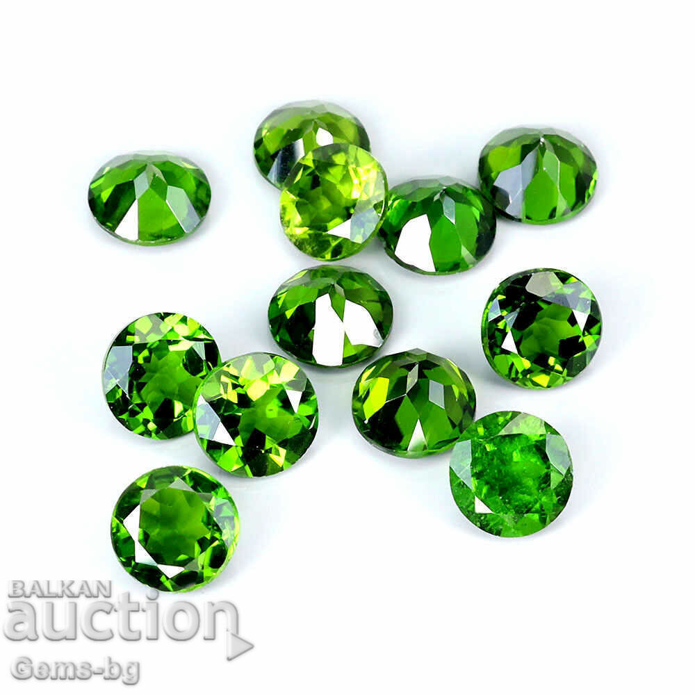 Auction Natural chrome diopside 5mm Auction Natural chrome diopside 5mm