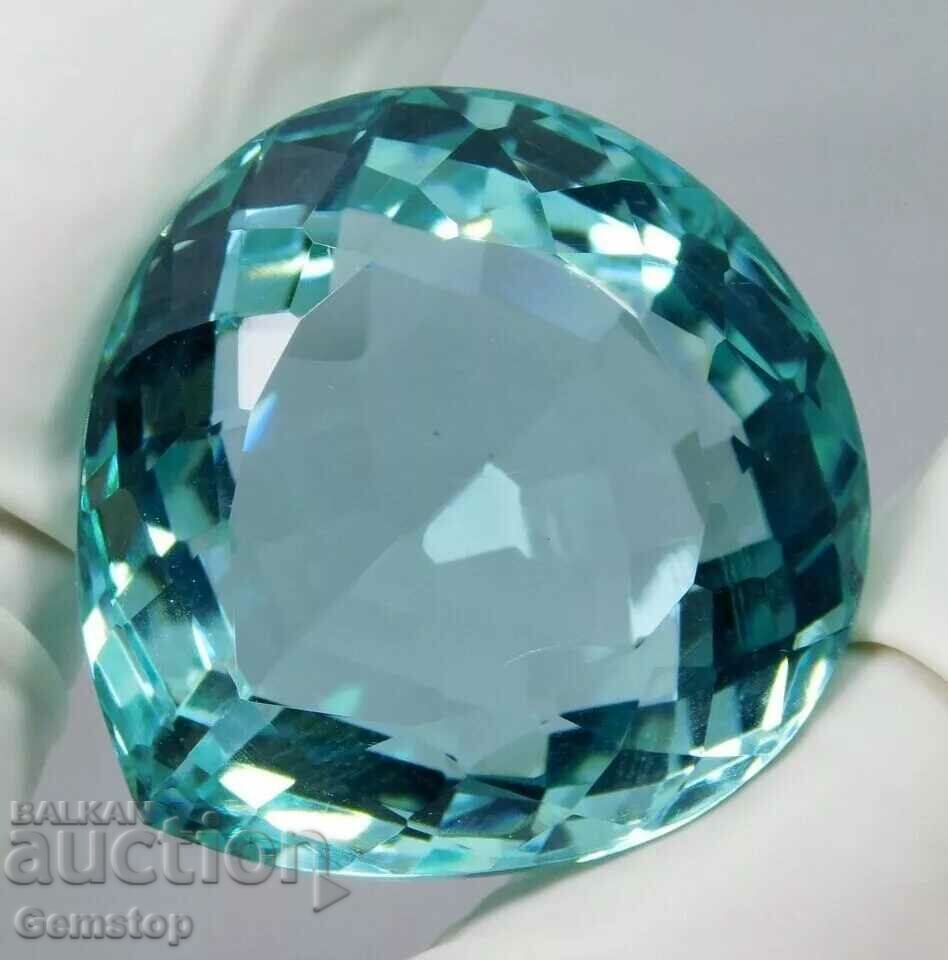 BZC! 69.95 kth natural aquamarine cert.VGTL of the 1st class!