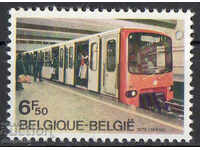 1976. Belgium. First line of the metro in Brussels.