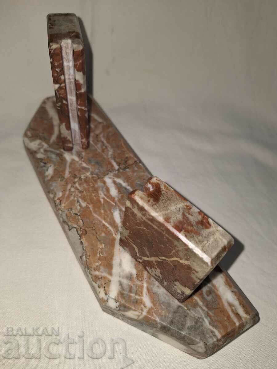 Auction Old marble photo stand Auction Old marble photo stand