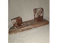 Old marble photo stand