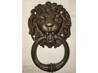 Old Bronze Lion Neck Knocker