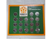 Soccer--Mexico--1970--world--plaques--Germany