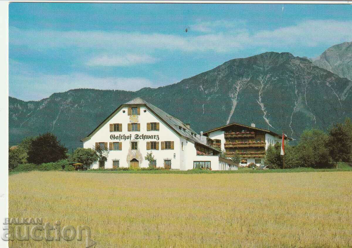 Austria - 1961 postcard - view from Obermieming