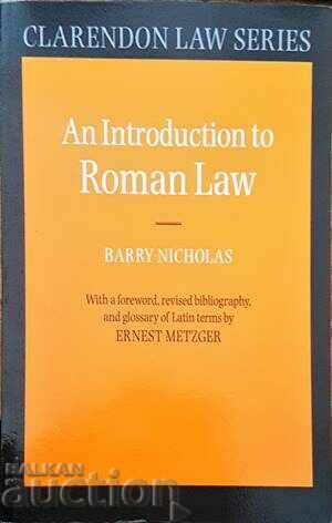 O introducere în dreptul roman - Barry Nicholas