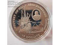 Silver $10 Discovery of Fiji 1993 Fiji